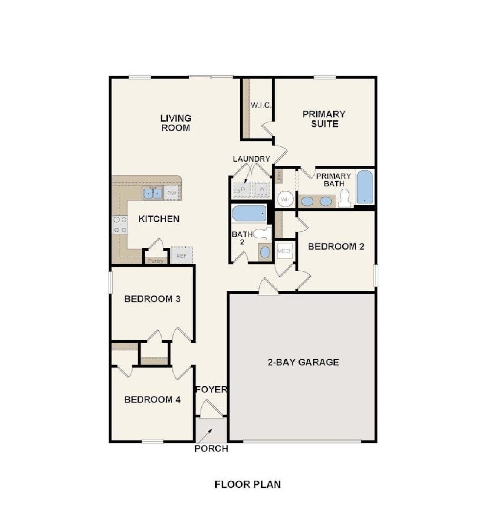 999 F Plan Scattered Spring Hill wade jurney fl renders SQFT 1449