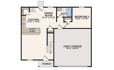 999 F Plan Clear Creek Village SQFT 1606