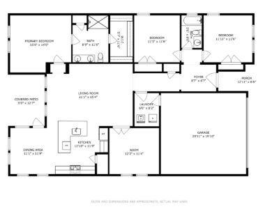 999 F Plan 1416 Ogelthorp Drive 401 Floor Plan SQFT 1764