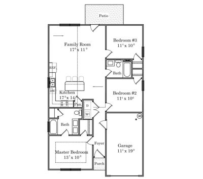 999 F Plan Northway 1154 1024x907 SQFT 1244