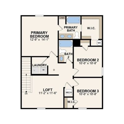 999 2nd F Plan Cartwright Farm SQFT 1606