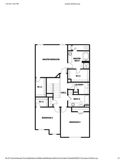 999 F Plan 2nd Josephs Cove Juniper SQFT 2046