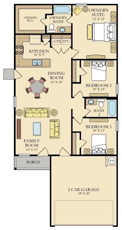 999 F Plan Thea Meadows SQFT 1266