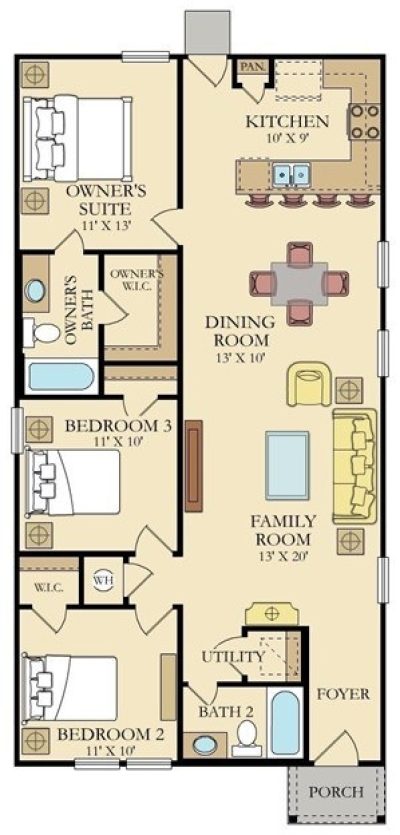 999 F Plan Medina Landing SQFT 1230